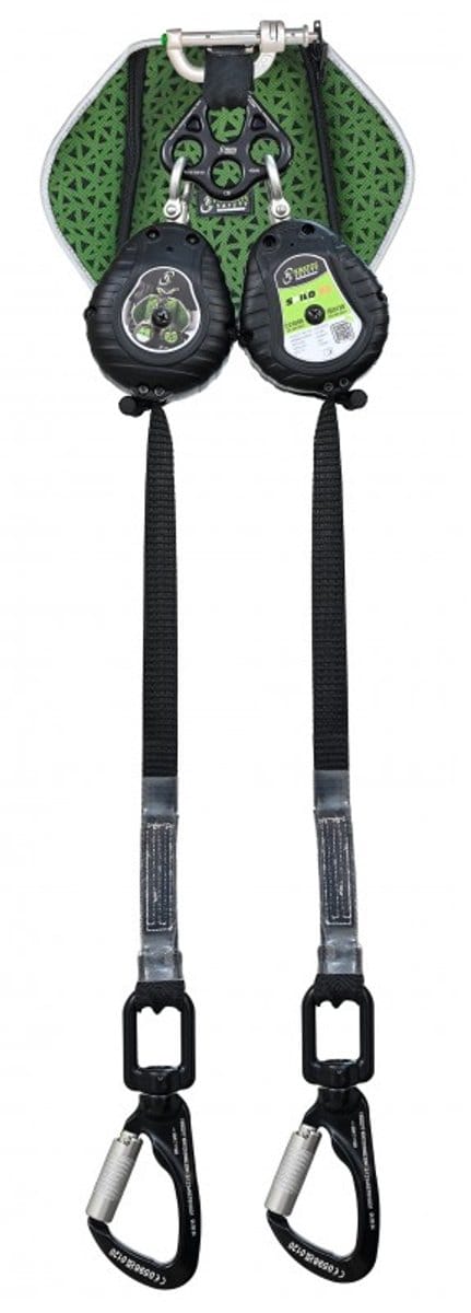 Kratos Safety SPILO-S2 Dubbele Zelfoprollende Valbeveiliging – 2,40 m - FA2050502 - 2,40 m