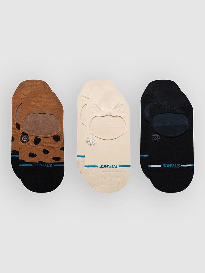 Stance Leopard No Show 3 Pk Sokken