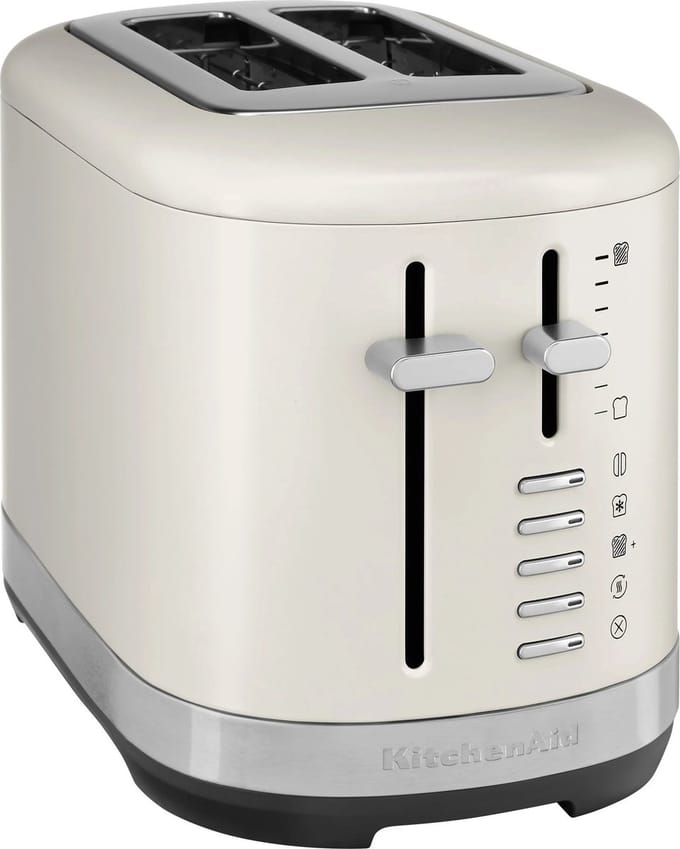 KitchenAid 5KMT2109EPL - Broodrooster - Porcelein Wit - 2 Sleuven - 1100 W - Inclusief kruimellade