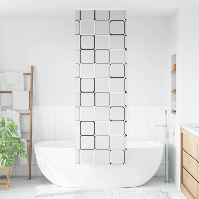 vidaXL - Doucherolgordijn - met - cassette - 80x240 - cm - stofbreedte - 76 - cm