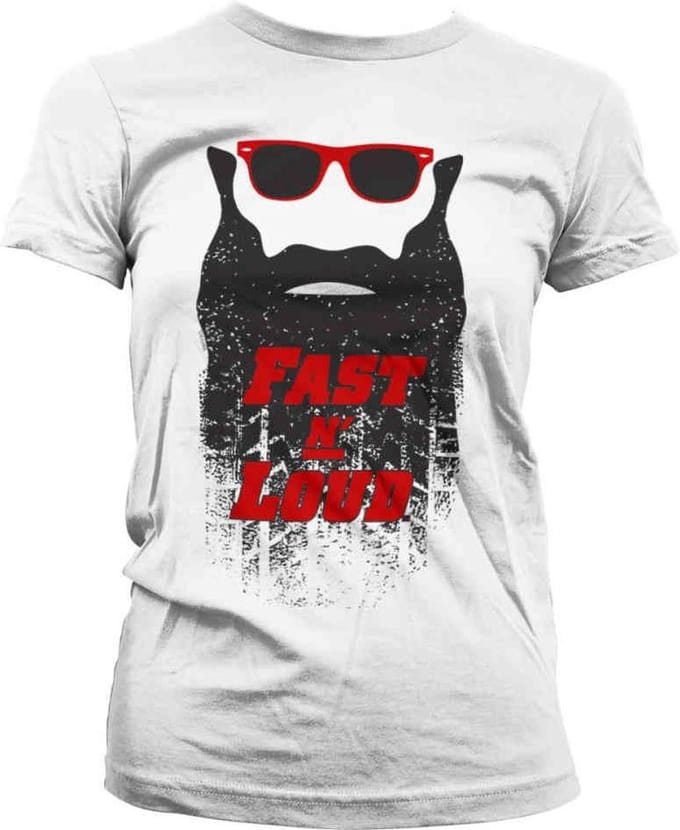 Fast N' Loud Dames Tshirt -L- Kaufman Beard Wit