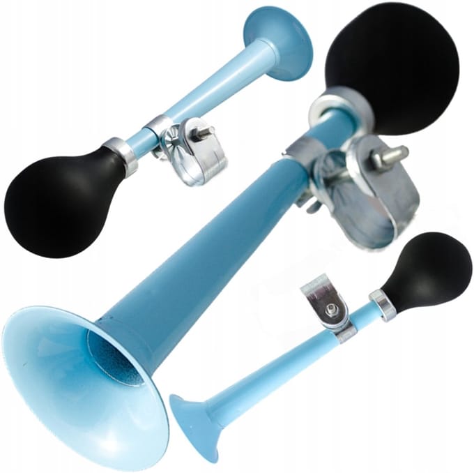 Raion - Trąbka Fiets Droom - Metaal en Rubber - Hard Geluid - Blauw