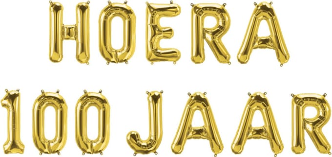 Foil balloon kit - Hoera 100 jaar