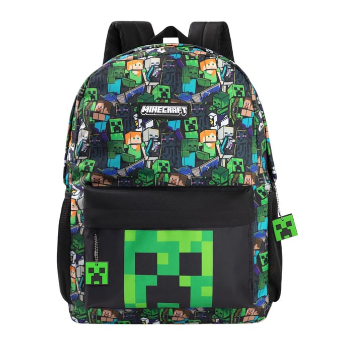 Minecraft Kinderen/Kinderen Film Rugzak One Size zwart