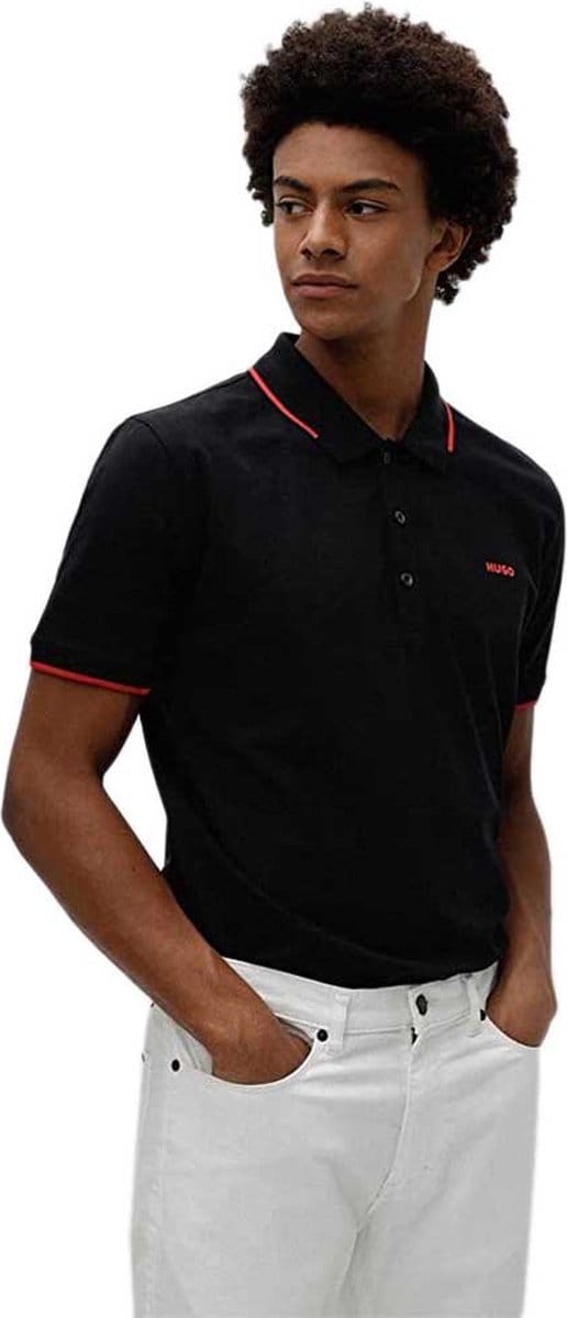 Hugo Dinoso Polo Zwart S Man