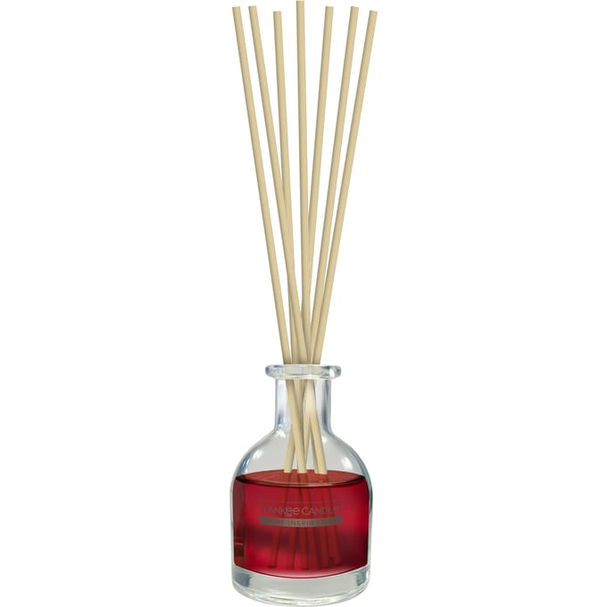 Yankee Candle Home Inspiration Reed Diffuser Cherry Vanilla 90 ml | Geurstokjes Diffuser | Zoete Kers en Vanille | Langdurige Ruimtegeur | Home Fragrance