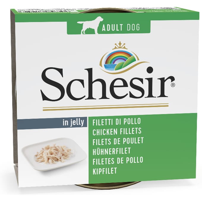6x150g Kip Schesir Hondenvoer nat