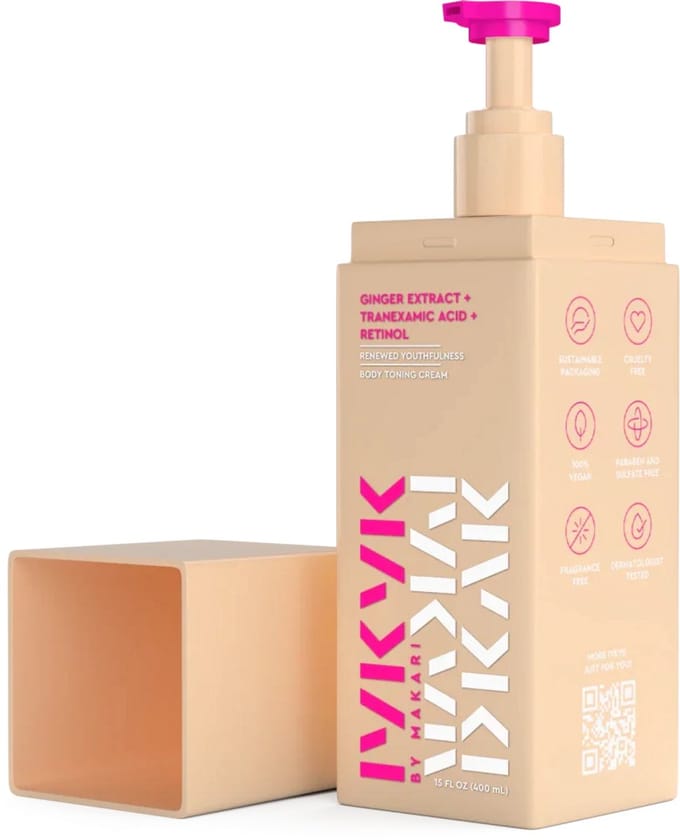 MAKARI IYKYK Ginger Extract +Tranexamic Acid +Retinol Body Toning Cream 400ml