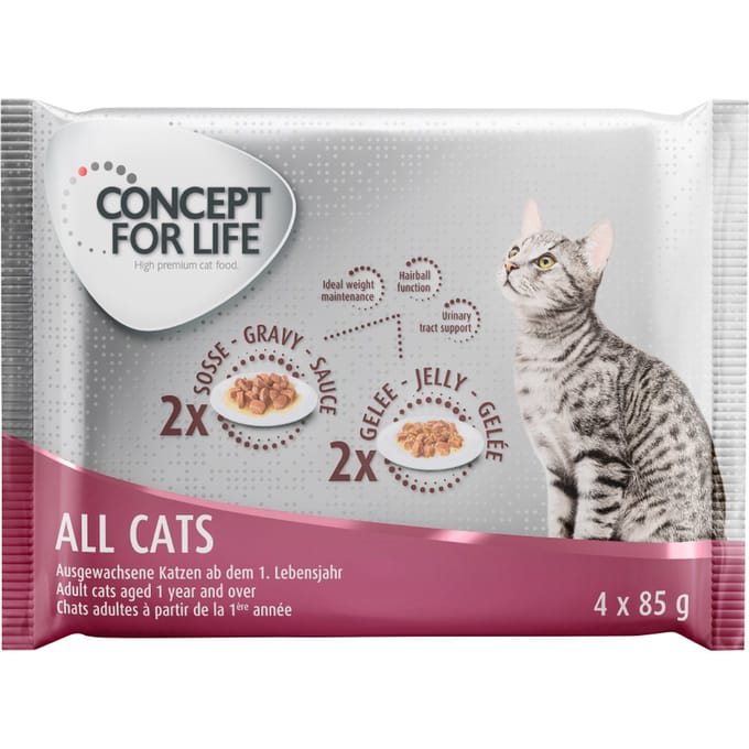 Concept for Life Probeerpakket 4 x 85 g - All Cats