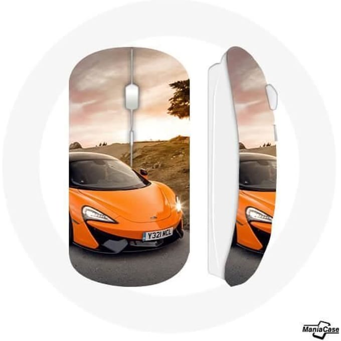 McLaren oranje draadloze muis