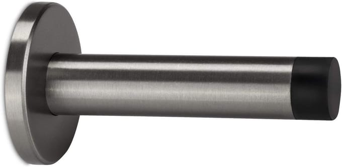 Set van 2 Deurstopper RVS Geborsteld Ø 50 mm voor Wandmontage