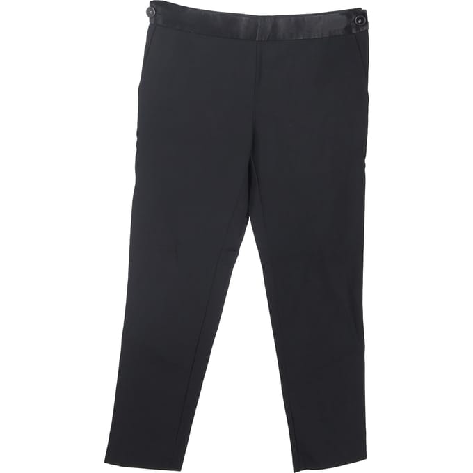 Victoria Beckham rechte broek in zwart polyester