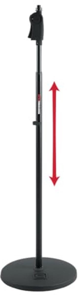 Microfoonstandaard met Gewogen Basis en Luxe Soft Grip Verstelbaar van 91 tot 165 cm