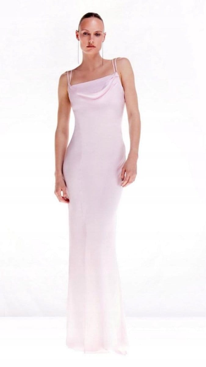 Karen Millen - Maxi-jurk - Roze - V-hals - Met Split