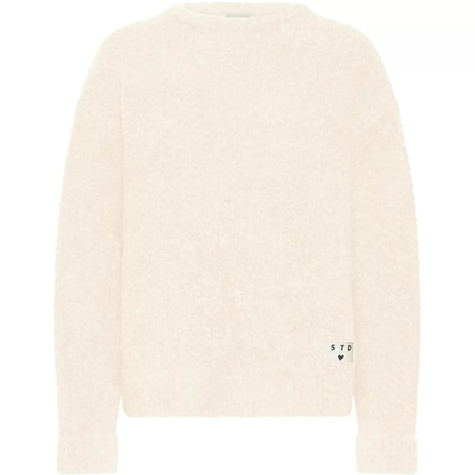 Regular fit pullover met wol, model 'Larisa'