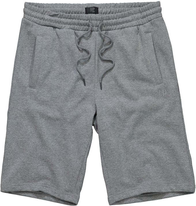JP 1880 - Heren - Bermuda basic korte joggingbroek - Grijs melange - Maat 3XL