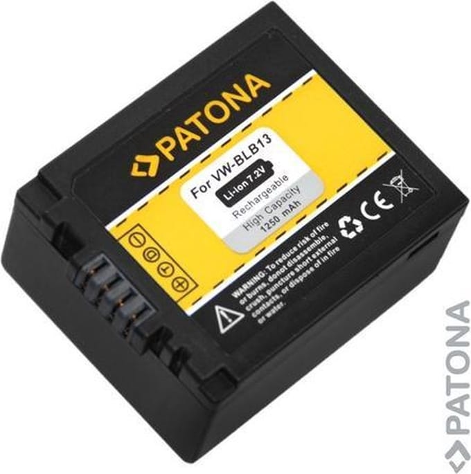 PATONA Battery f. Panasonic DMW-BLB13 DMW-BLB13E DMC-G1 DMC-G1WEG-K