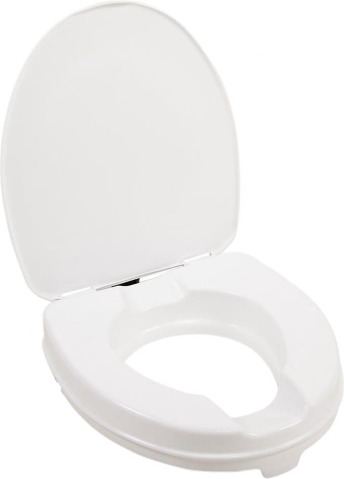 VITILITY Toiletverhoger met deksel - 5 cm - Toiletverhoger