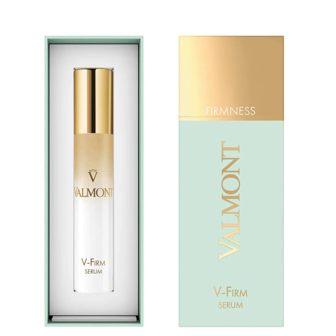 Valmont V-Firm Serum voor verbeterde huidversteviging en contourcorrectie.