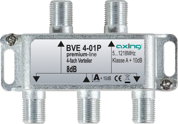 Axing Kabel-TV verdeler 4-voudig 5 - 1218 MHz