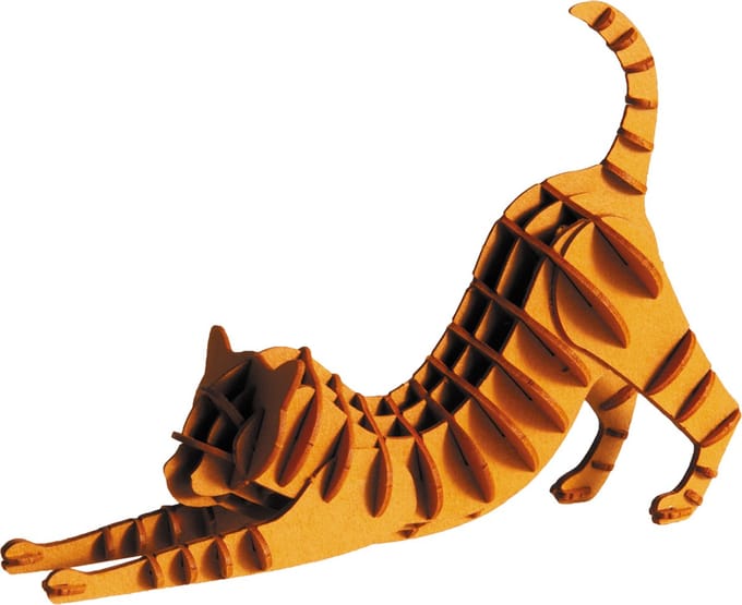 FRIDOLIN 3D Papieren Model - Kat Rossig.