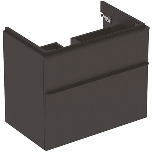 Geberit Smyle Square - Wastafelkast, 73x47x62 cm, 2 laden, lava 500.353.JK.1