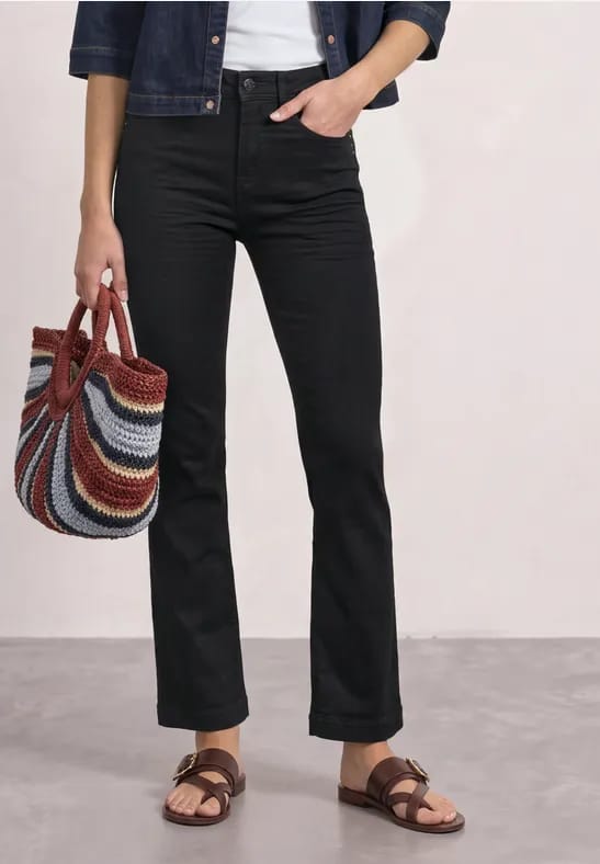 Bootcut-jeans met High Waist in Slim Fit