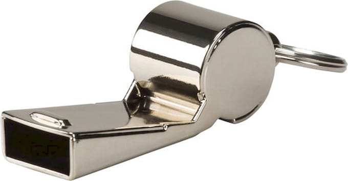 PROTOUCH - whistle brass small 1 - Voetbalaccessoire - Grijs