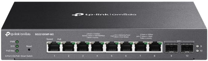 TP-Link Omada SG2210XMP-M2 - Netwerkswitch - Managed - L2 - PoE