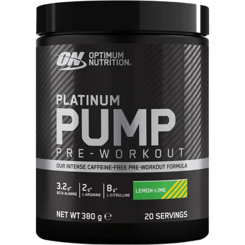 Optimum Nutrition Platinum Pump Pre Workout - Lemon Lime - 380 gram (20 Servings)