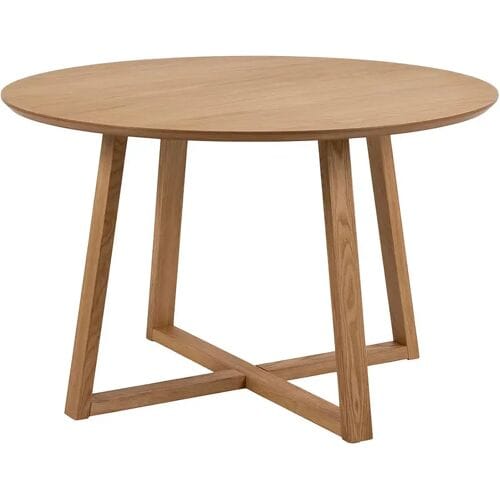 ebuy24 Malika eetkamertafel Ø120 cm decor eik.