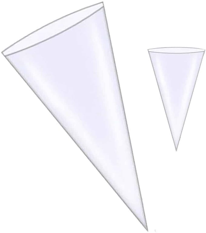 Puntzak 25x46cm transparant - 250 stuks