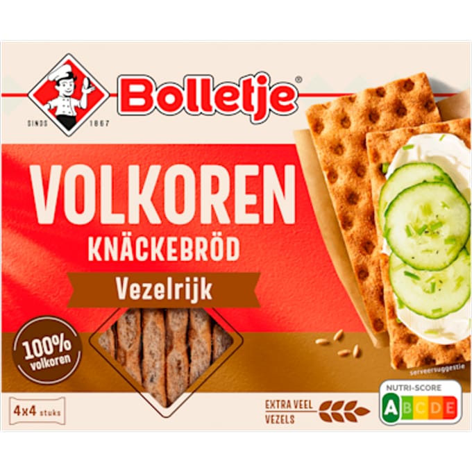 Vezelrijk knäckebröd volkoren