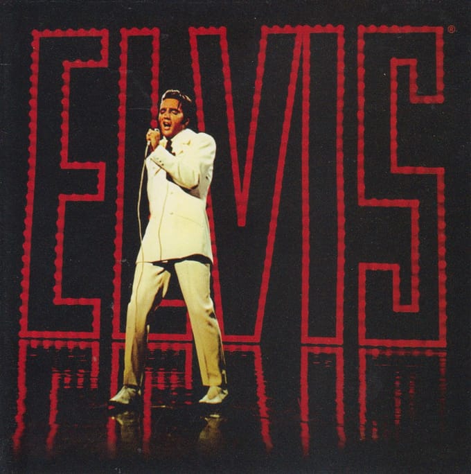 Elvis Presley, groot formaat postkaarten, 2 verschillende