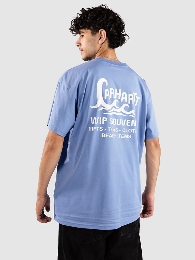 Carhartt WIP Waves T-Shirt blauw