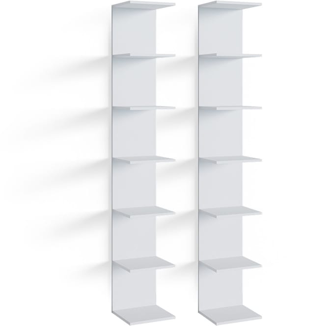 Vicco Wandrek kinderkamer Paolo, Wit, 30 x 190 cm Set van 2