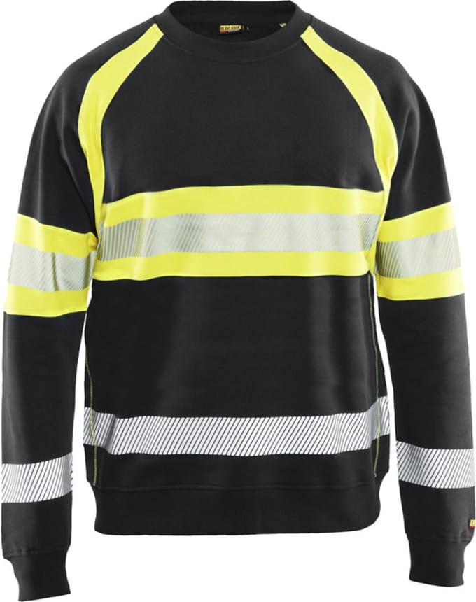 Blaklader Sweater High Vis 3359-1158 - Zwart/High Vis Geel - 5XL