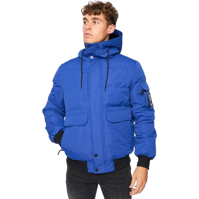 Crosshatch Heren Milwaka Bomber Jacket (Blauw)