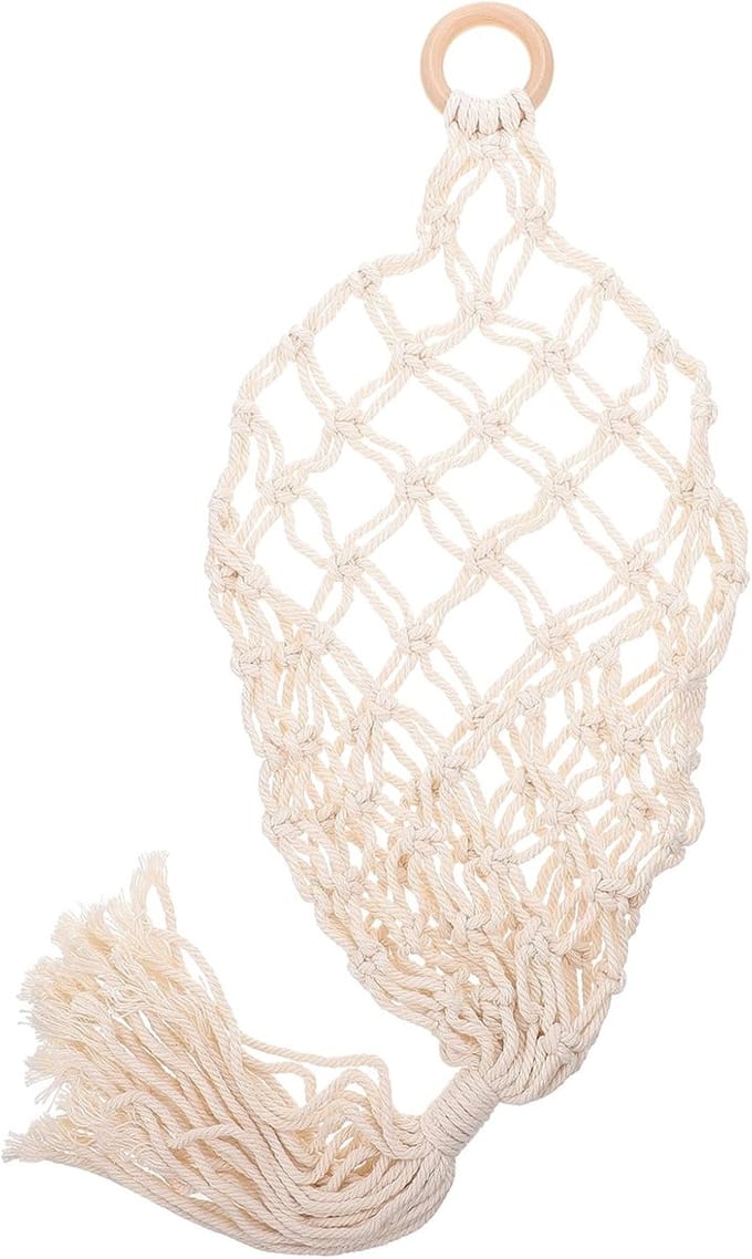 Boho Hangmand voor Groenten en Fruit - Katoenen Macramé Opbergtas