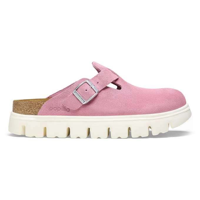 Damesklompen Papillio Boston Chunky Suede Leather
