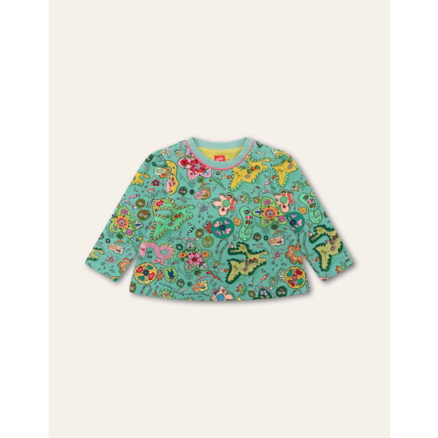 Oilily Hikky Sweater- maat80/18m Creme de Menthe