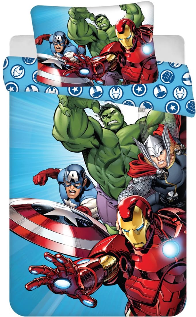 Marvel Avengers peuterdekbedovertrek 100 x 135 cm 40 x 60 cm