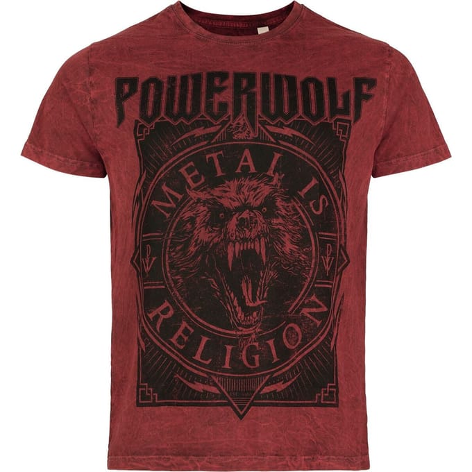 Powerwolf T-shirt - Metal Circle - S tot 4XL - voor Mannen - rood