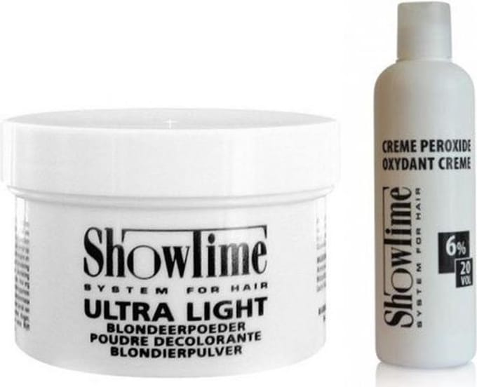 [Combo]Showtime Ultralight Blondeerpoeder (100gram) + Showtime Oxidant Creme Peroxide 6% - (250ml)