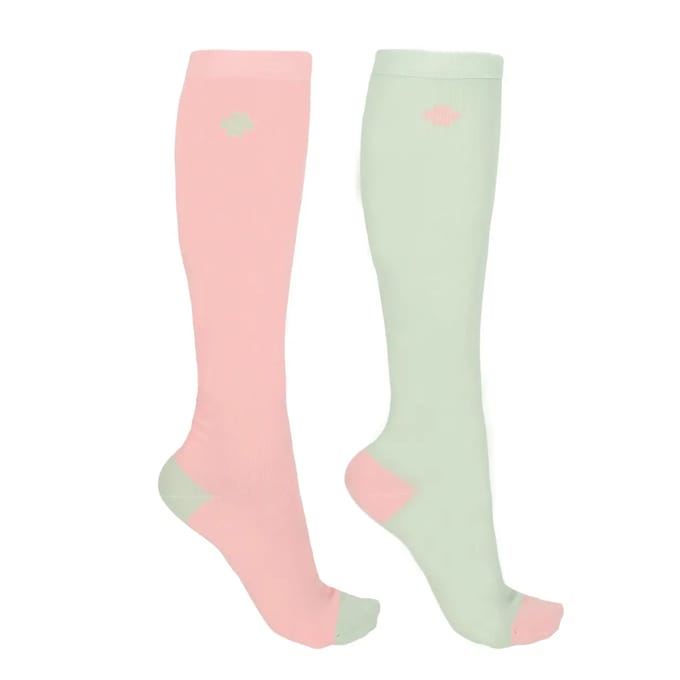 QHP - Kniekous gift box Lucky Start - Set van 2 Paar Sokken - Maat 35-38