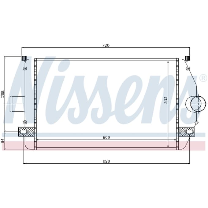 Intercooler NISSENS 96866