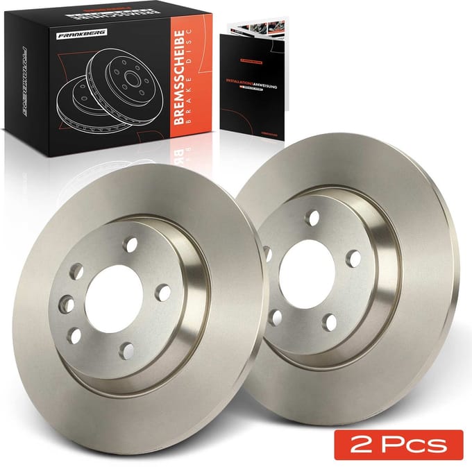 Frankberg 2x Remschijven Achteras voor Ford Galaxy Seat Alhambra