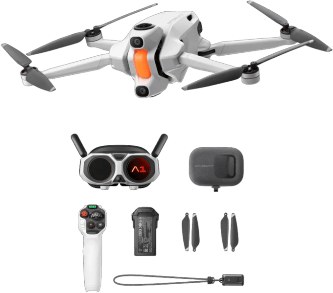 INSTA360 Antigravity A1 Standard Bundle 4 propellers Quadcopter 2360 mAh Wit