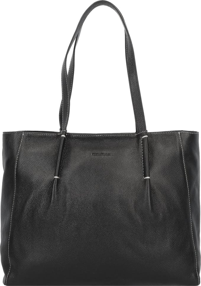 FREDsBRUDER Leren Schoudertas Bella Kyoto Black Zwart