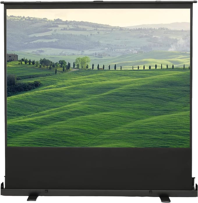 Projectiescherm - Draagbaar scherm - Thuisbioscoop - 140 graden kijkhoek - 80 inch 4:3 - Wit